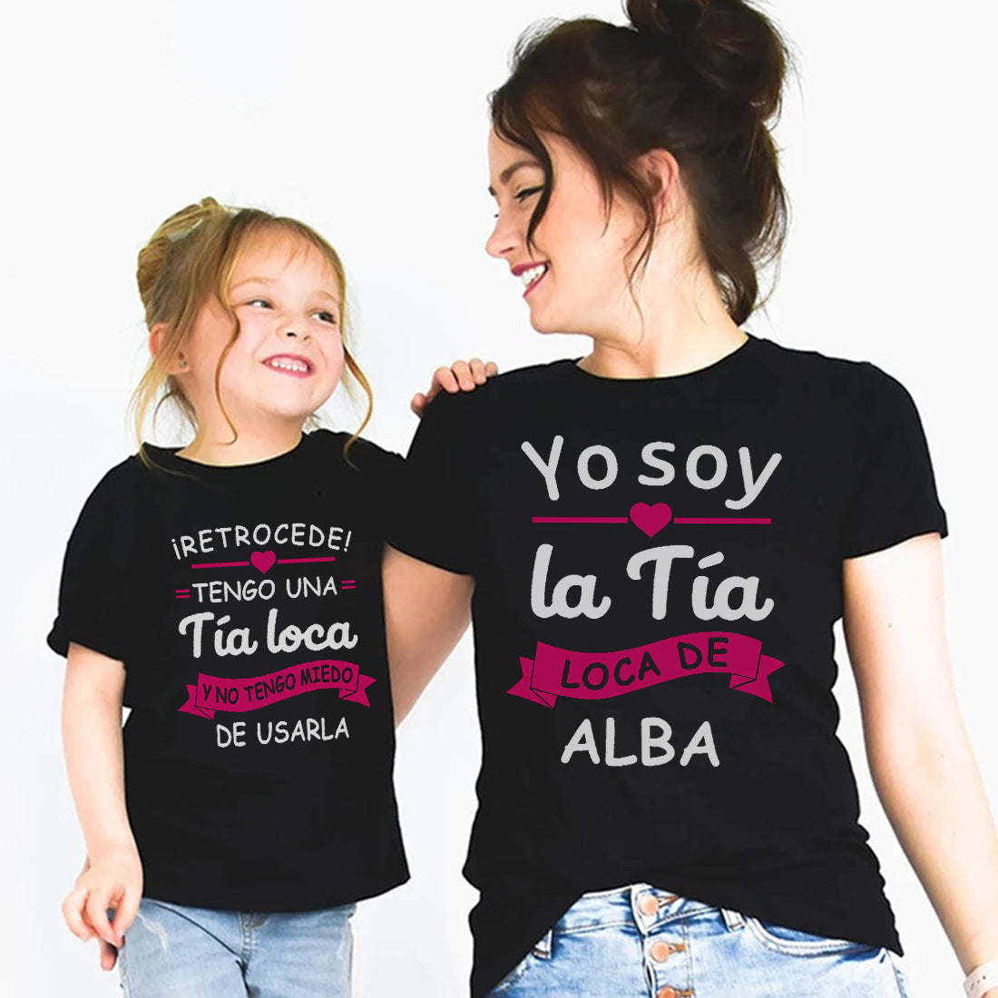 reacción Genuino Pigmalión Camisetas personalizadas familia tia y sobrina – MARE Disseny