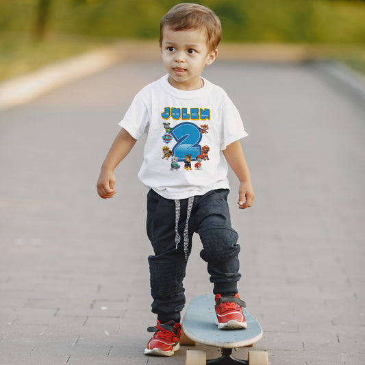 Camiseta cumpleaños La Patrulla canina