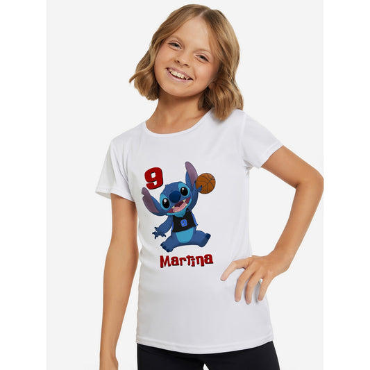 camiseta Stich básquet personalizada