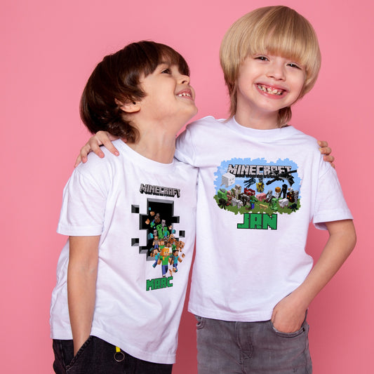 Camiseta Minecraft personalizada