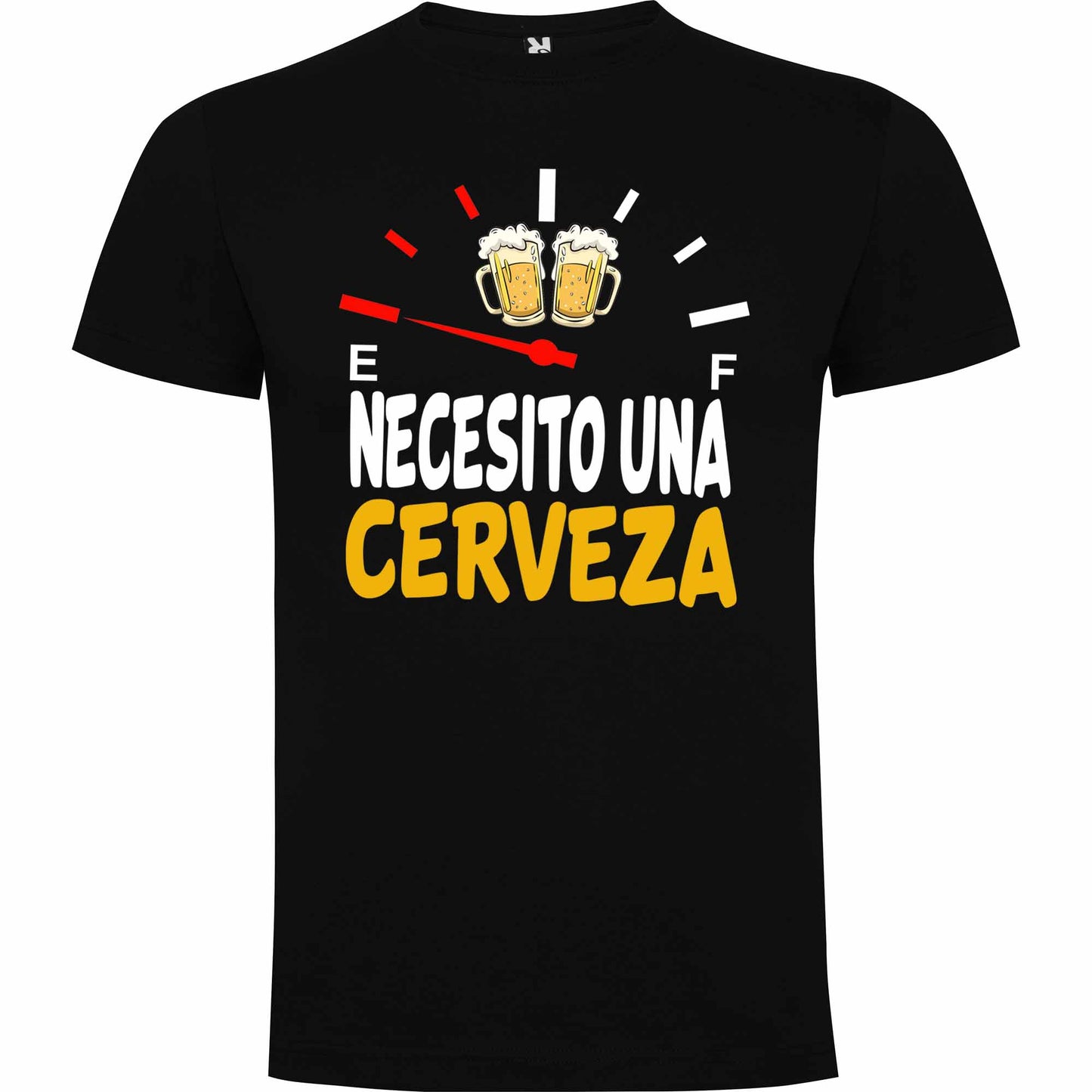 Camiseta personalizada necesito una cerveza