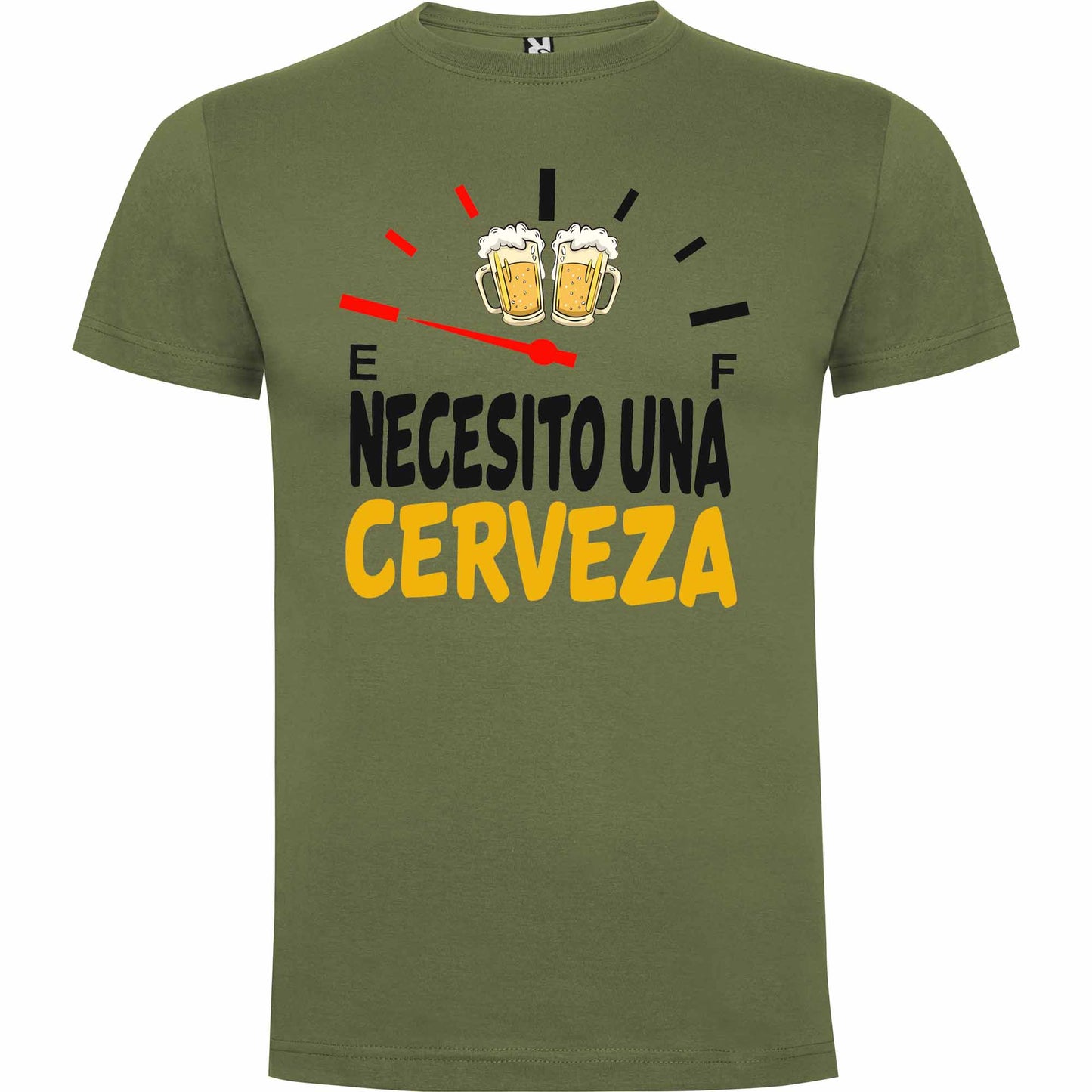 Camiseta personalizada necesito una cerveza