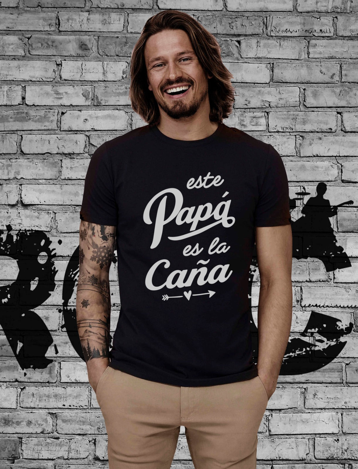 Camiseta personalizada papá es la caña