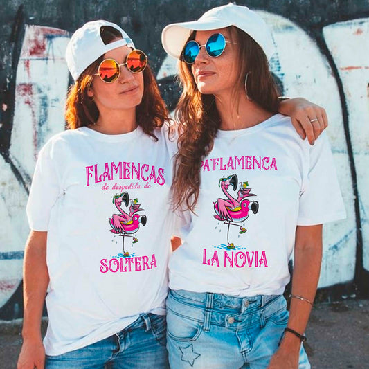 Camiseta personalizada despedida de soltera flamencas Verano