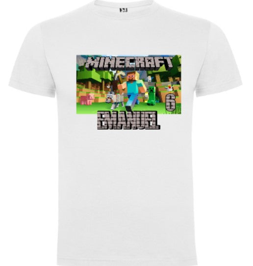 camiseta minecraft