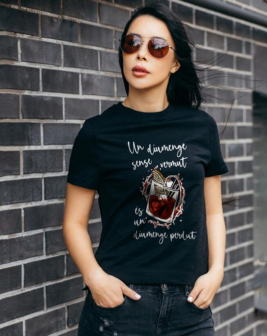 Camiseta personalizada mujer Un diuminge sense vermut