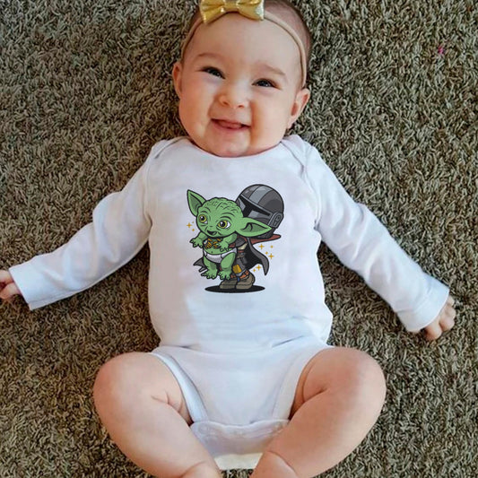 Body de Bebé mangas largas personalizado bebe yoda