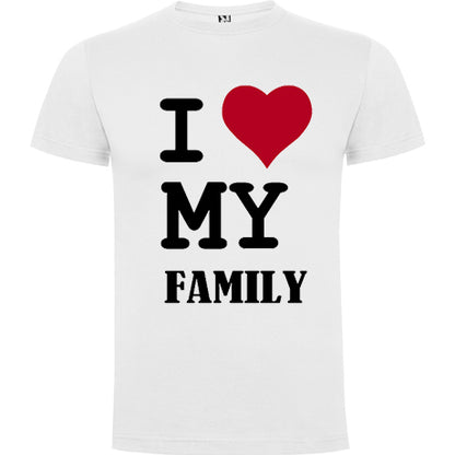 Camisetas personalizadas I love my family
